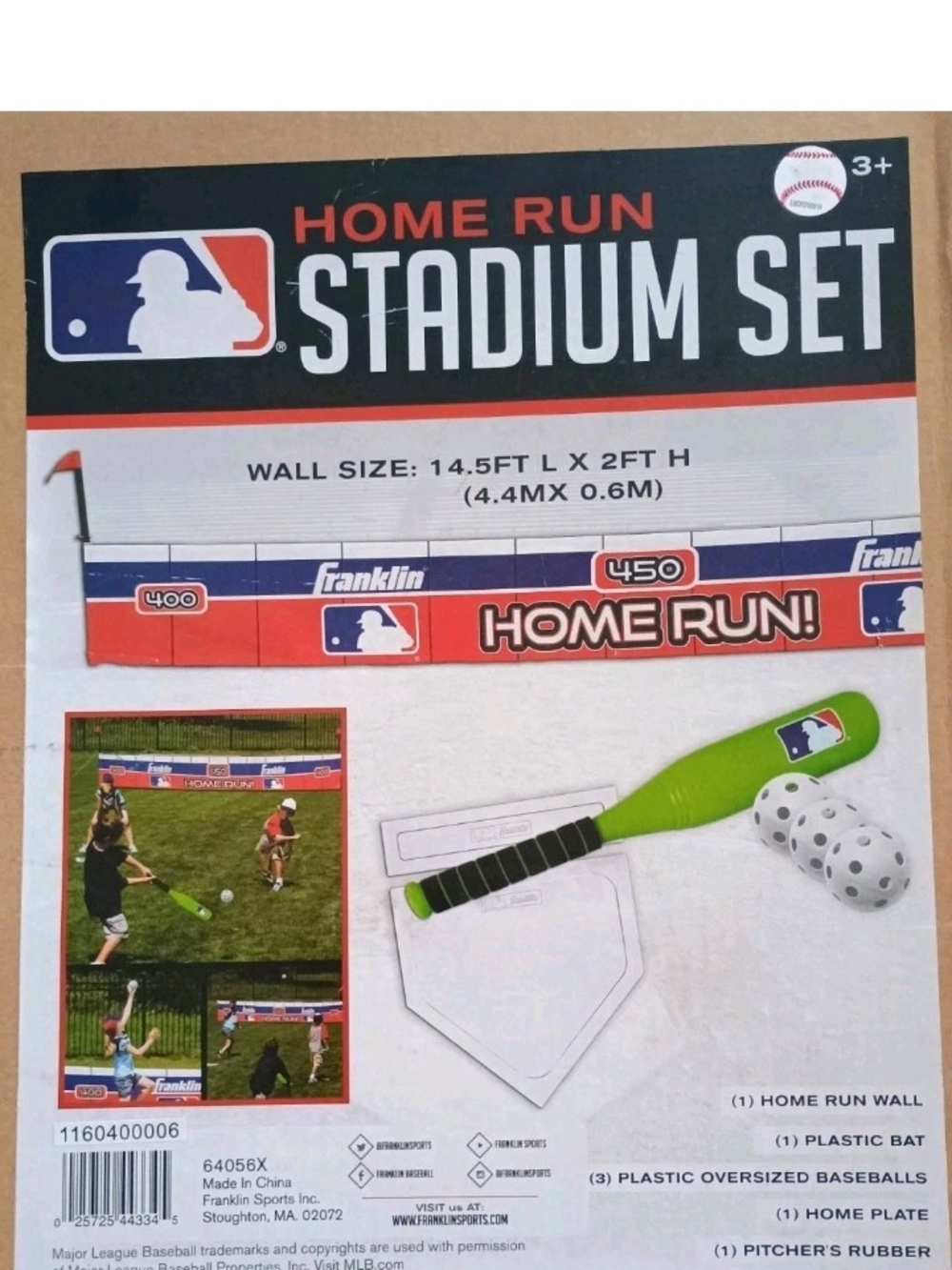 Franklin Home Run Stadium Set - Green Bat